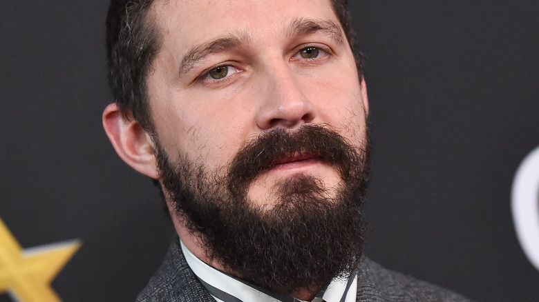 Shia LaBeouf staring blankly