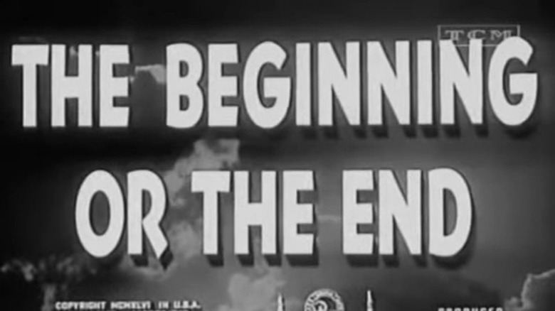 A title card for The Beginning or the End