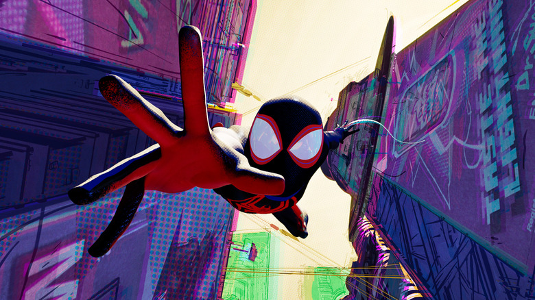 Miles Morales Spider-Man falling