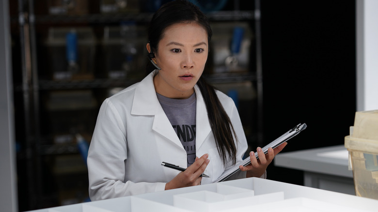 Ally Maki playing doctor