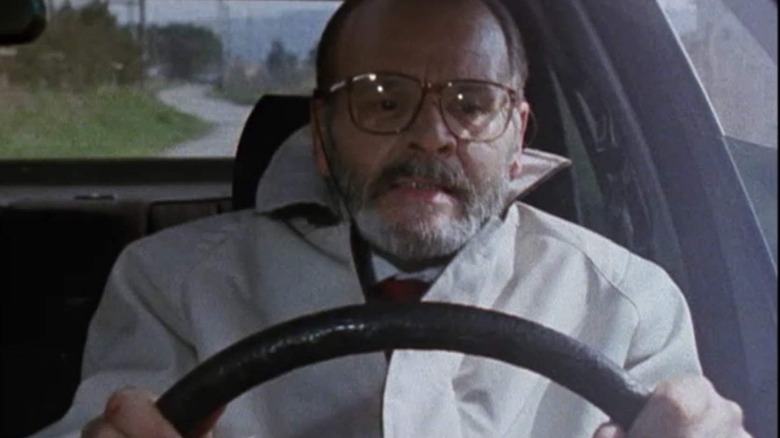 Lucio Fulci driving car