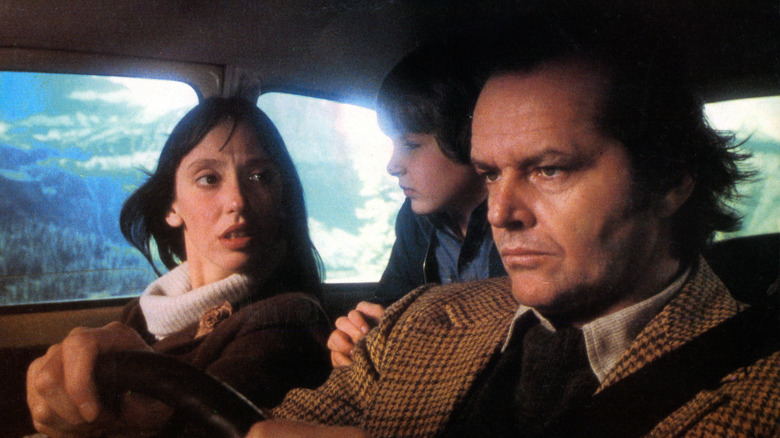 Jack Torrance drives his family