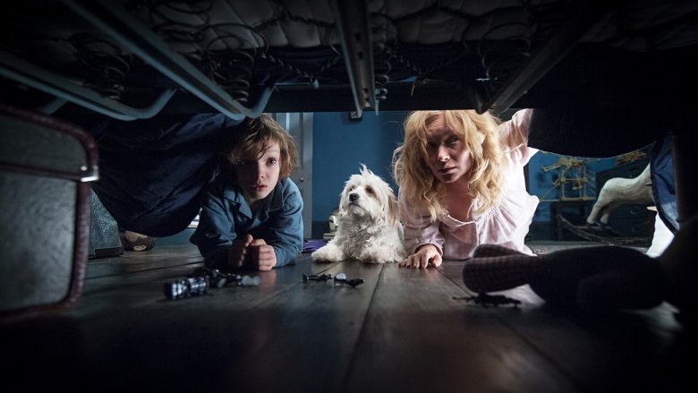 Noah Wiseman and Essie Davis in The Babadook