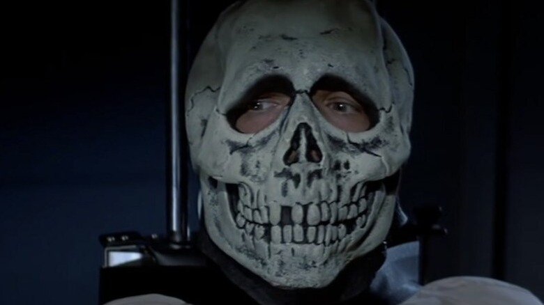 Dan Challis wears skull mask in "Halloween III: Season of the Witch" (1982)