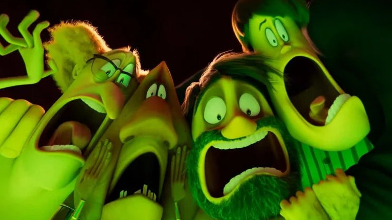 The monsters transformed in "Hotel Transylvania: Transformania"