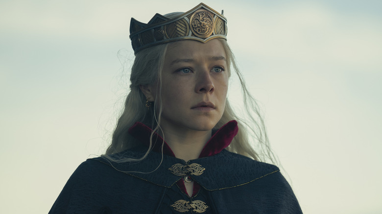 Rhaenyra staring wearing crown