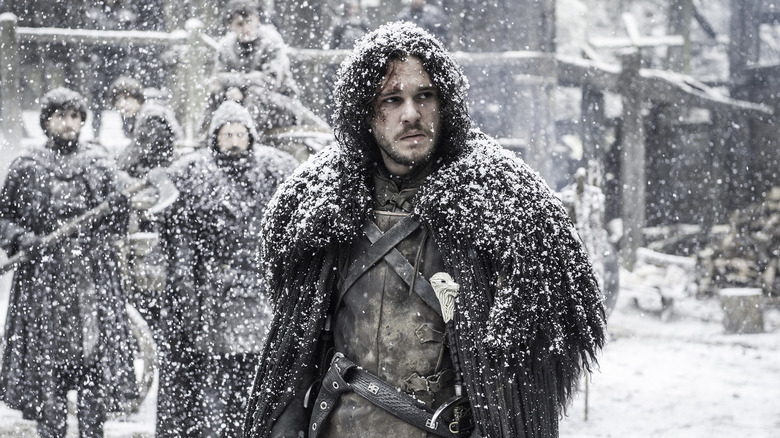 Jon Snow in snow