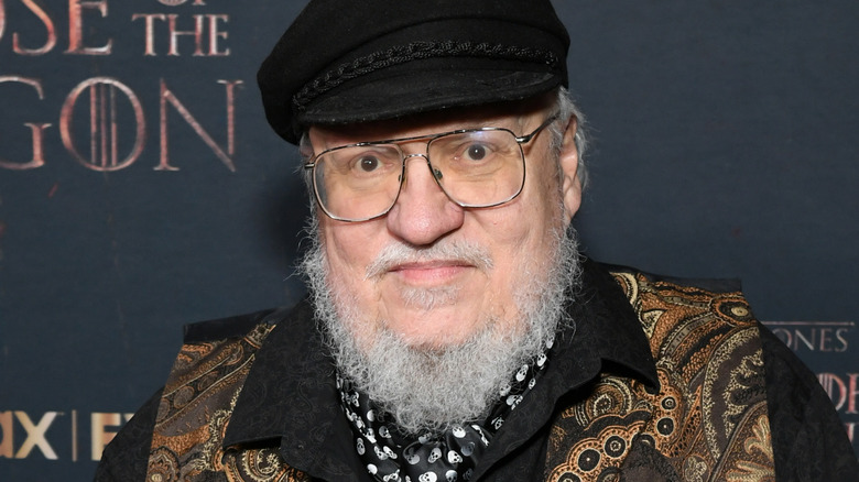 George R.R. Martin wearing a hat