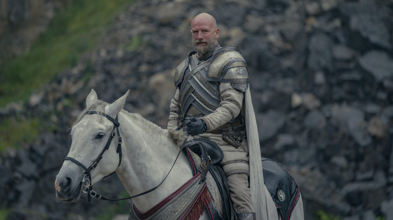 Ser Harrold Westerling on a horse