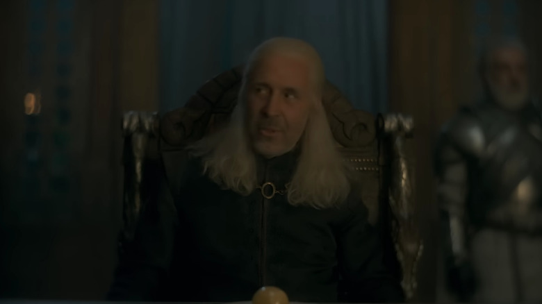 King Viserys plotting