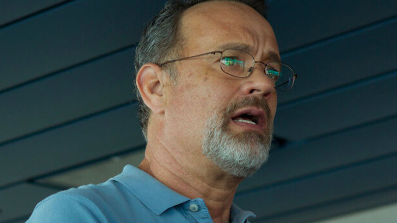 Tom Hanks scared in Captain Phillips