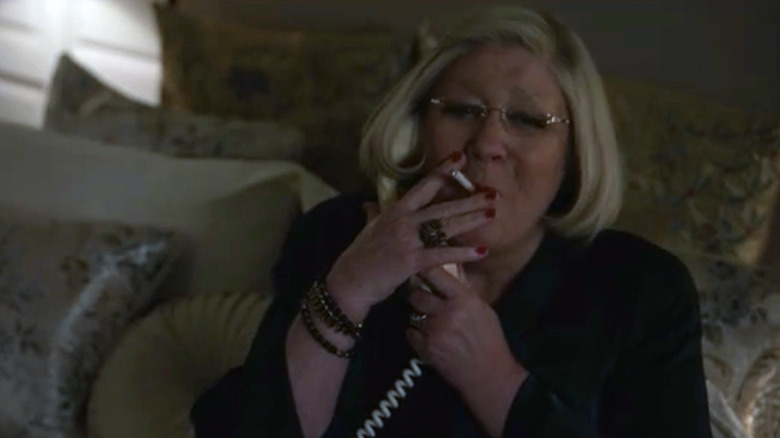 Lucianne Goldberg smoking in "Impeachment"