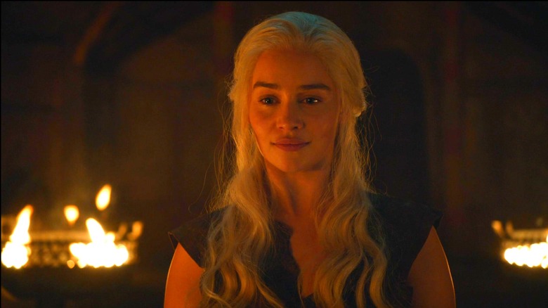 Daenerys smiling faintly