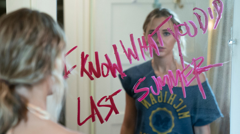 writing on Allison's mirror 