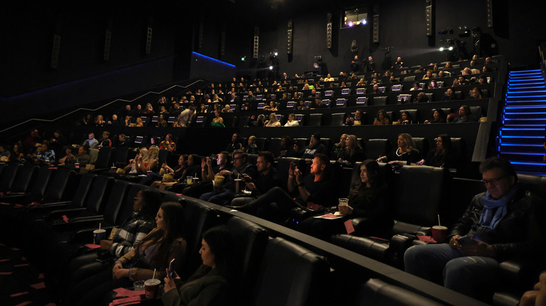 People sitting in a movie theater