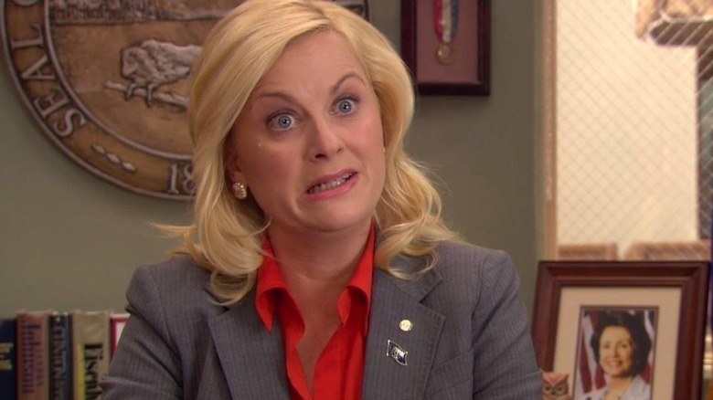 Leslie Knope reacting