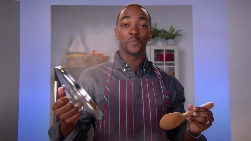 Anthony Mackie cooking