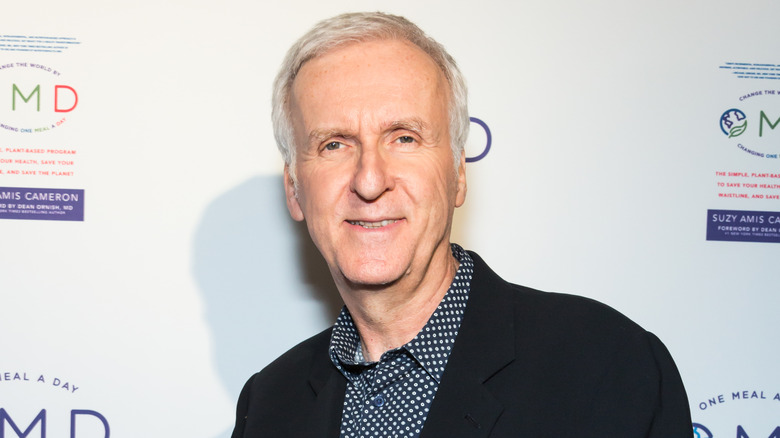 James Cameron smiling at an event