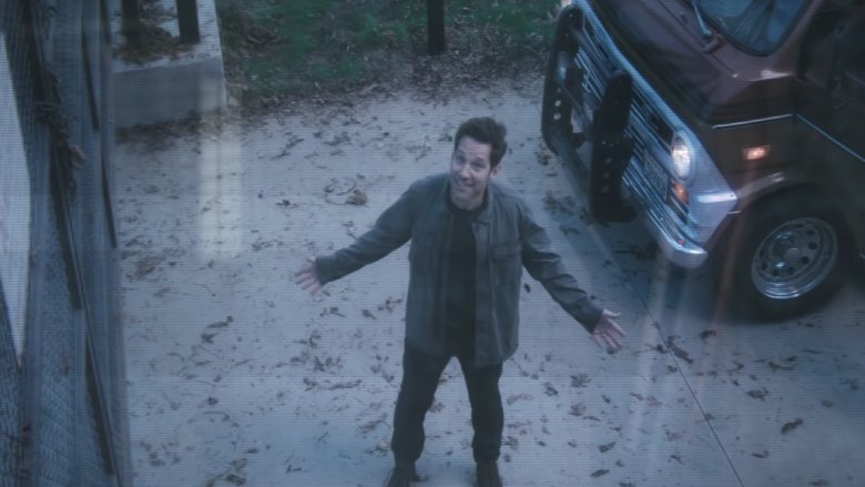 Scott Lang arrives at the Avengers HQ in Endgame