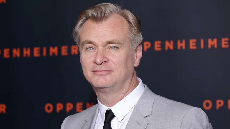 Christopher Nolan attends the London premiere of Oppenheimer