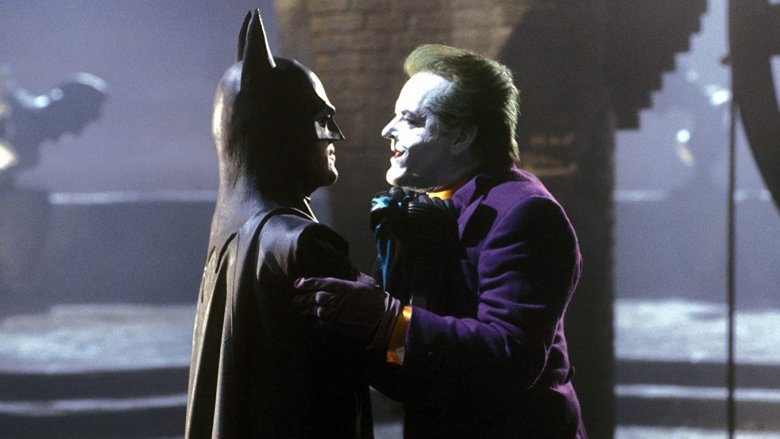 Michael Keaton and Jack Nicholson in Batman '89