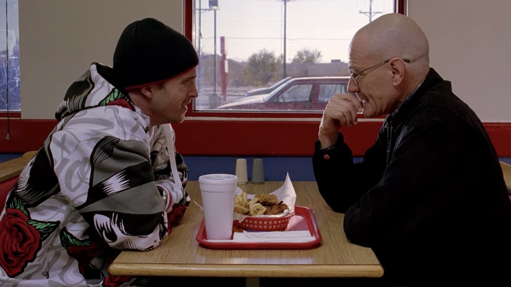 Paul and Cranston in Breaking Bad 