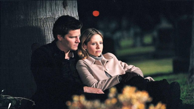 Sarah Michelle Gellar and David Boreanaz in Buffy the Vampire Slayer