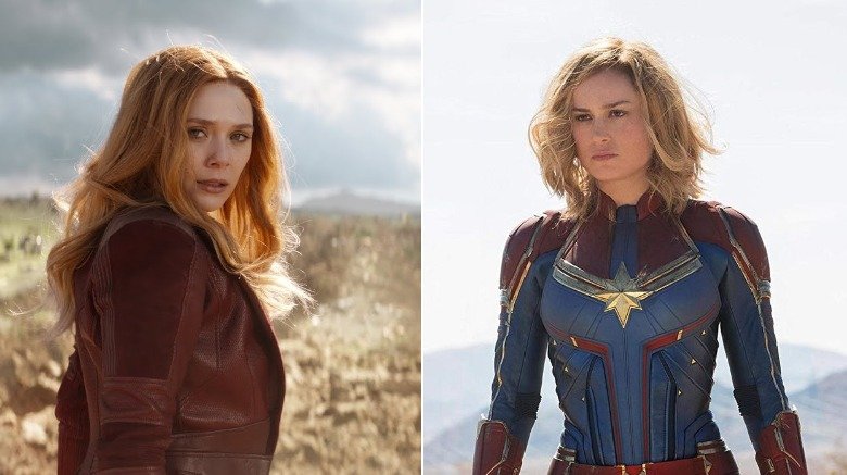 Scarlet Witch and Captain Marvel