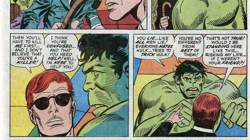 Matt Murdock and Hulk in Incredible Hulk #152