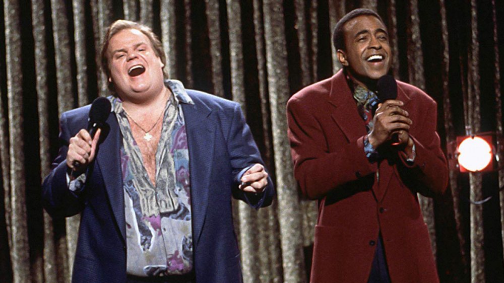 Chris Farley and Tim Meadows Saturday Night Live