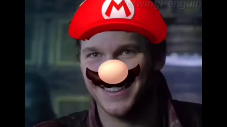 Chris Pratt Mario smiling