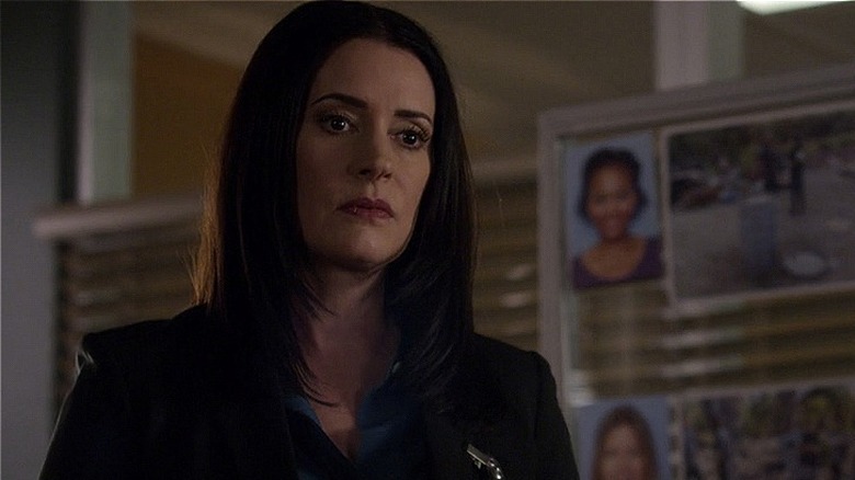 Emily Prentiss looking serious