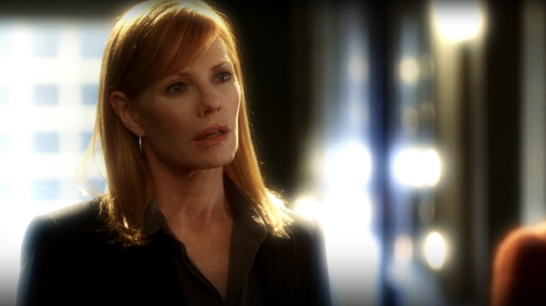 Catherine Willows giving advice