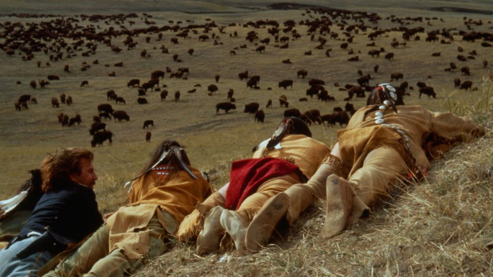 The buffalo hunt from Dances with Wolves