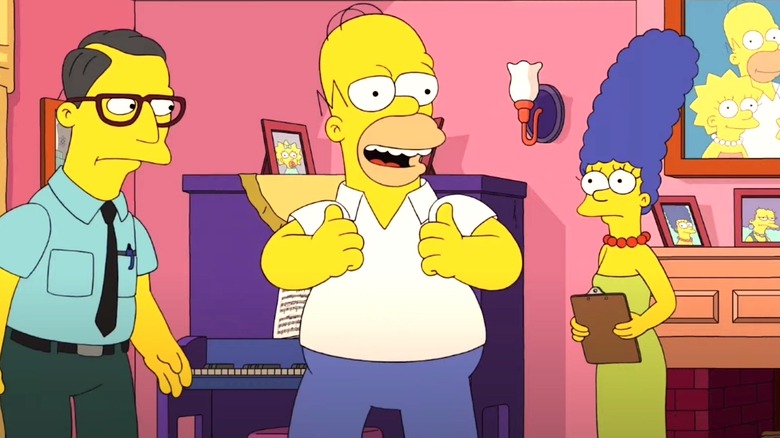 Homer Simpson laughing