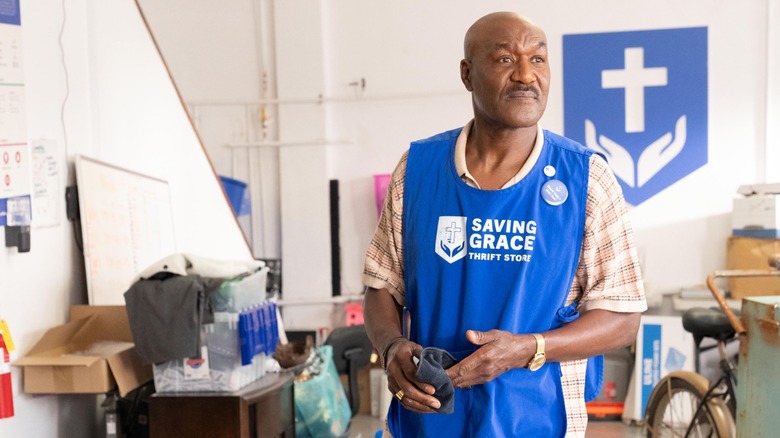 Delroy Lindo as Edwin working at thrift store in UnPrisoned
