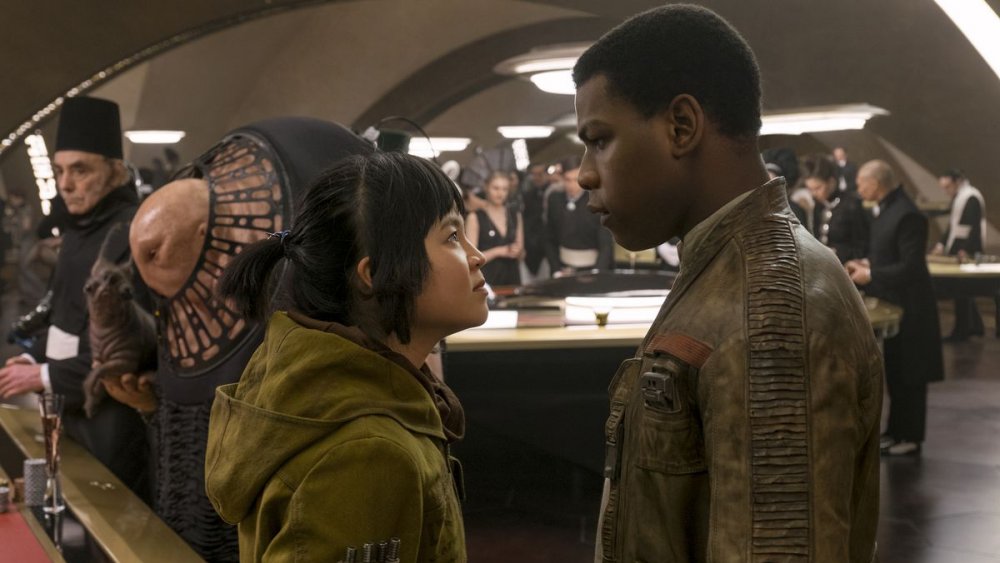 Kelly Marie Tran and John Boyega in Star Wars: The Last Jedi