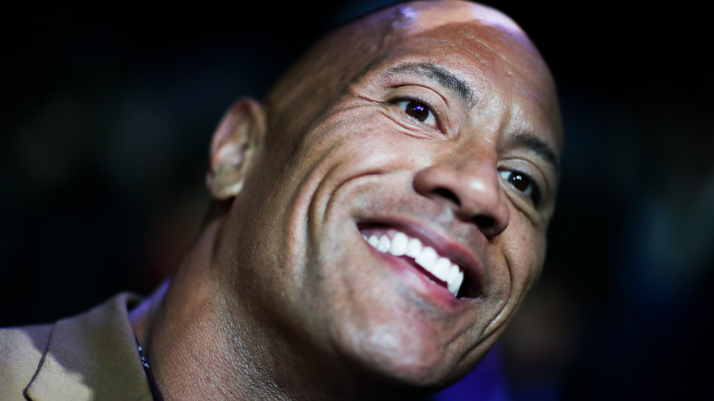 Dwayne Johnson smiling