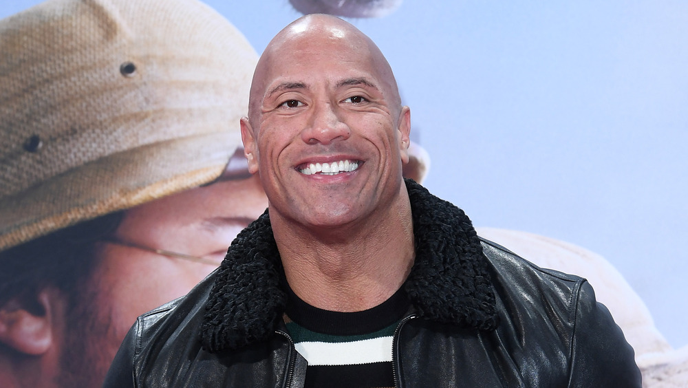 Dwayne Johnson smiling