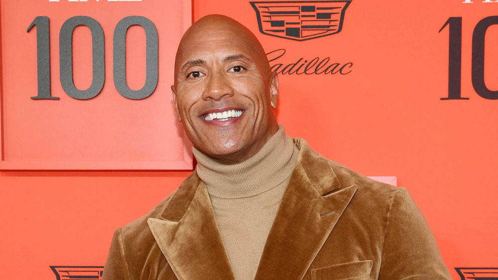 Dwayne Johnson smiling