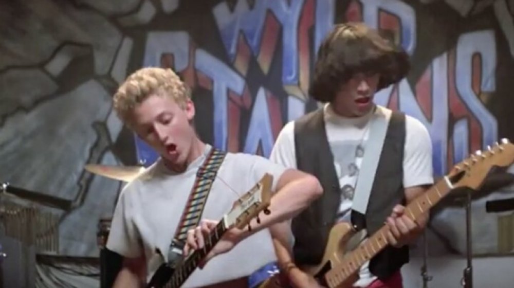 Alex Winter as "Bill" and Keanu Reeves as "Ted" in Bill and Ted's Excellent Adventure