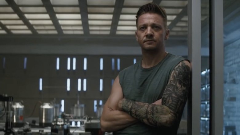 Jeremy Renner as Hawkeye in Avengers: Endgame