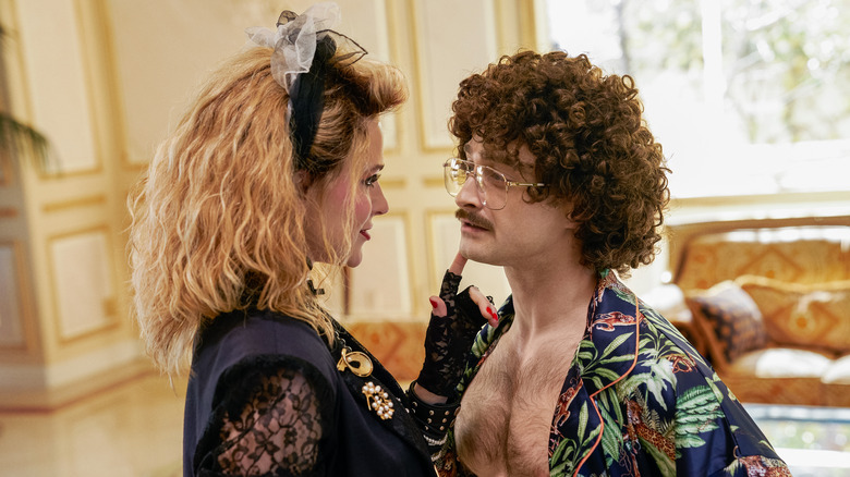 Evan Rachel Wood and Daniel Radcliffe in "Weird: The Al Yankovic Story"