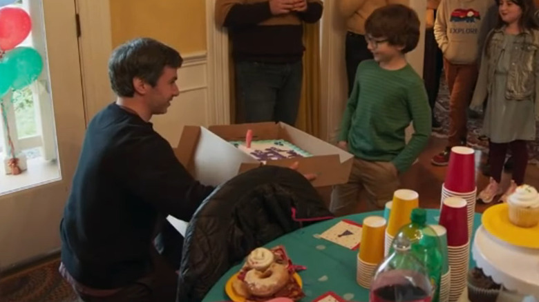 Nathan Fielder at his son's birthday party on The Rehearsal