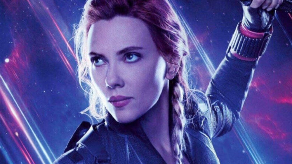 Scarlett Johansson as Natasha Romanoff in Avengers: Endgame promo art