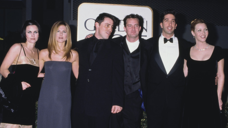 The Friends cast stands together