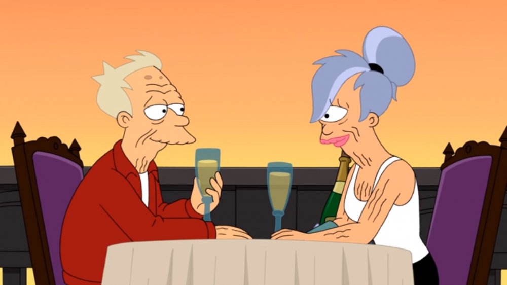 Fry and Leela in the Futurama finale