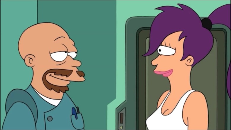 Lars and Leela in Futurama