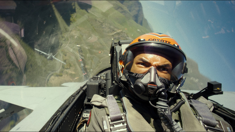 Coyote in fighter plane in 'Top Gun' still