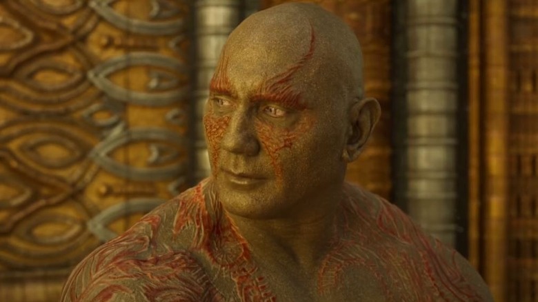 Drax staring